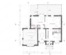 Красивый проект большого просторного загородного коттеджа