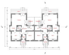 Красивый проект большого просторного дома с мансардой и удобной планировкой