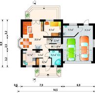 Великолепный проект в классическом стиле коттеджа с мансардой