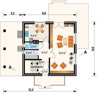 Проект коттеджа с мансардой и цокольным этажом