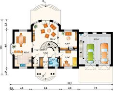 Проект красивого особняка с эркерами