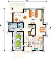 Архитектурный проект коттеджа более 200 m²