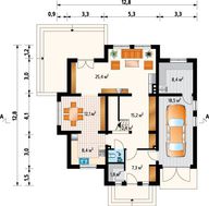 Симпатичный загородный особняк с площадью 200 m²