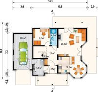 Красивый загородный коттедж с современным дизайном
