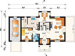 Большой загородный особняк с шестью светлыми комнатами