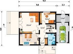 Красивая загородная вилла на два этажа с цоколем