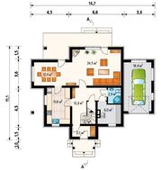 Проект красивого мансардного коттеджа более 150 m²