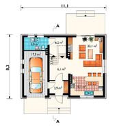Проект красивого мансардного коттеджа до 150 m²